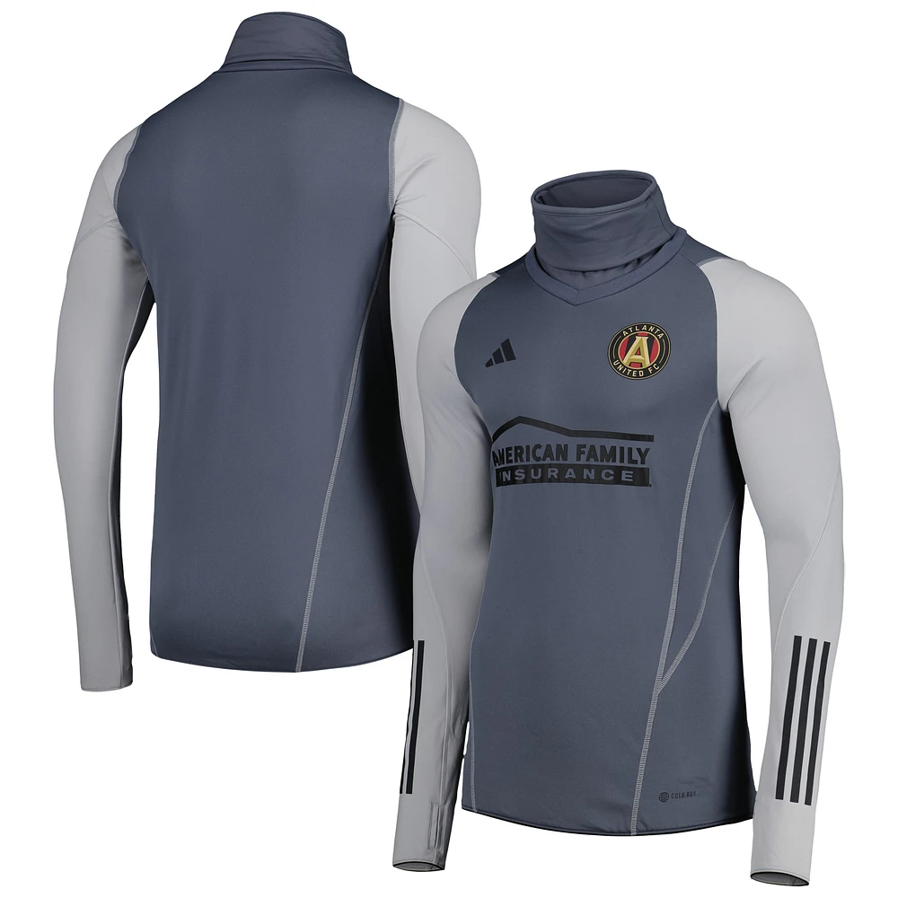 Haut adidas COLD.RDY Atlanta United FC Warm Raglan gris pour homme