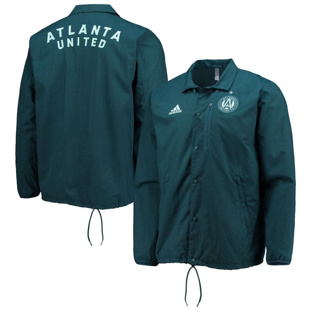 Men's adidas Green Atlanta United FC Anthem Full-Snap Jacket