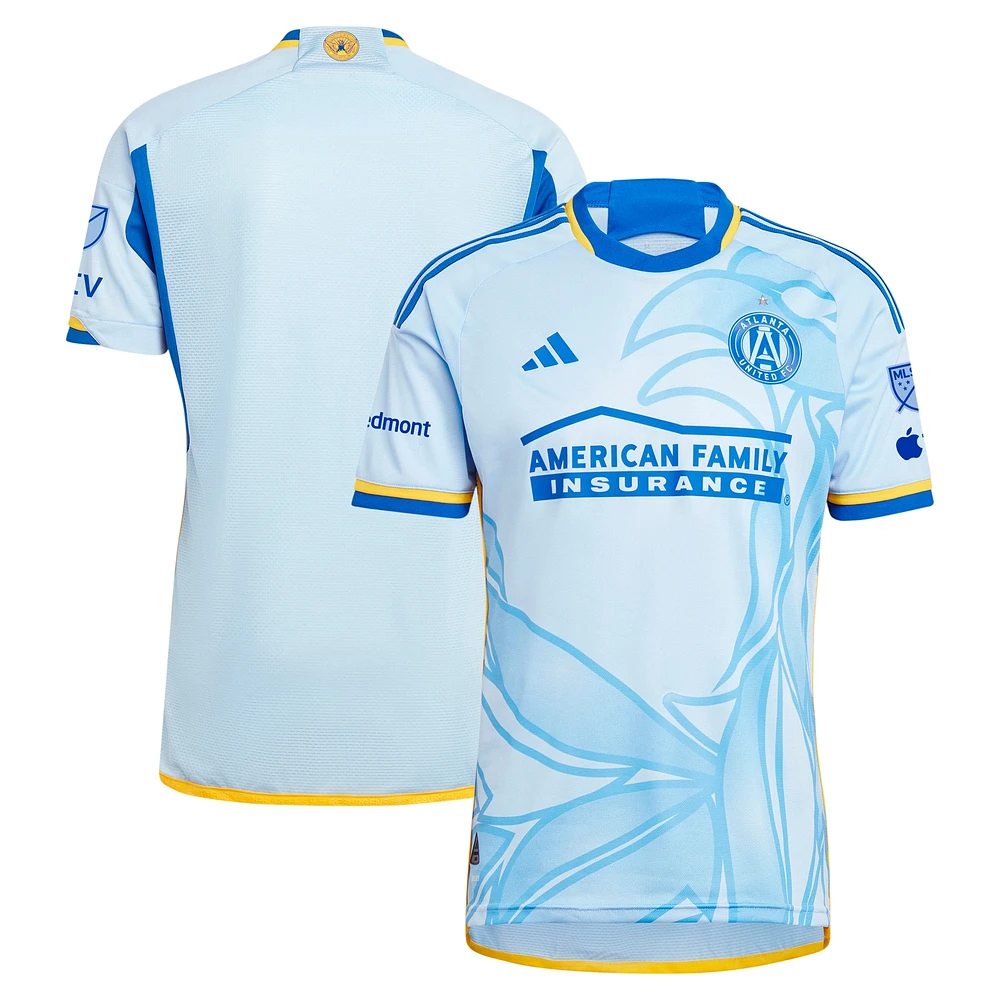 Maillot adidas Atlanta United FC 2024 The Resurgens Kit authentique bleu clair pour homme