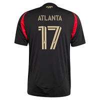 Men's adidas #17 Black Atlanta United FC 2025 The Connector Replica Player Jersey