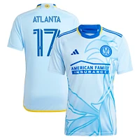 Men's adidas #17 Light Blue Atlanta United FC 2024 The Resurgens Kit Replica Player Jersey