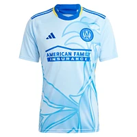 Men's adidas #17 Light Blue Atlanta United FC 2024 The Resurgens Kit Replica Player Jersey
