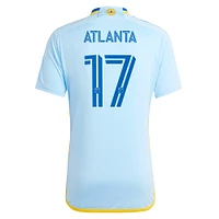 Men's adidas #17 Light Blue Atlanta United FC 2024 The Resurgens Kit Replica Player Jersey
