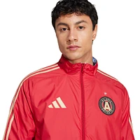 Men's adidas Red/Light Blue Atlanta United FC 2025 Anthem Reversible Full-Zip Jacket