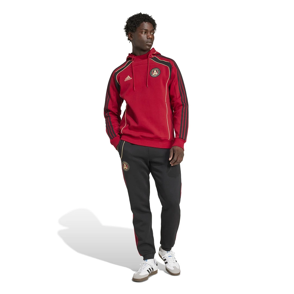 Men's adidas Red Atlanta United FC 2025 Travel Pullover Hoodie