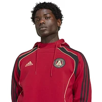 Men's adidas Red Atlanta United FC 2025 Travel Pullover Hoodie