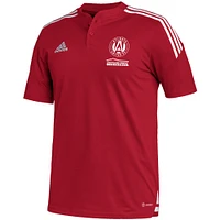 Men's adidas Red Atlanta United FC Henley AEROREADY Polo