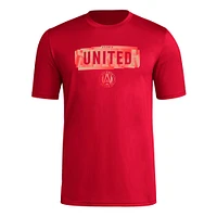 T-shirt adidas rouge Atlanta United FC Local Pop AEROREADY pour hommes