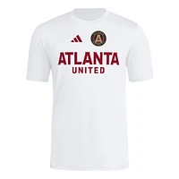 T-shirt adidas Atlanta United FC 2025 blanc pour homme avec maillot Hook AEROREADY