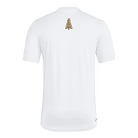 T-shirt adidas Atlanta United FC 2025 blanc pour homme avec maillot Hook AEROREADY