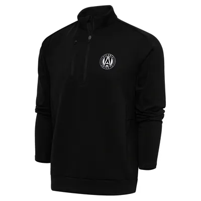 Atlanta United FC Antigua Brushed Metallic Logo Big & Tall Generation Quarter-Zip Pullover Jacket