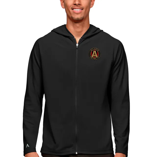 Men's Antigua Black Minnesota Vikings Legacy Full-Zip Hoodie