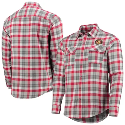 Lids Las Vegas Raiders Antigua Ease Flannel Long Sleeve Button-Up Shirt -  Black/Gray