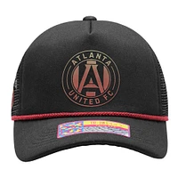 Casquette réglable noire Atlanta United FC Atmosphere Trucker pour homme