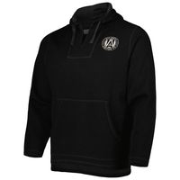 Men's Black Atlanta United FC Baja Fleece V-Neck Pullover Hoodie