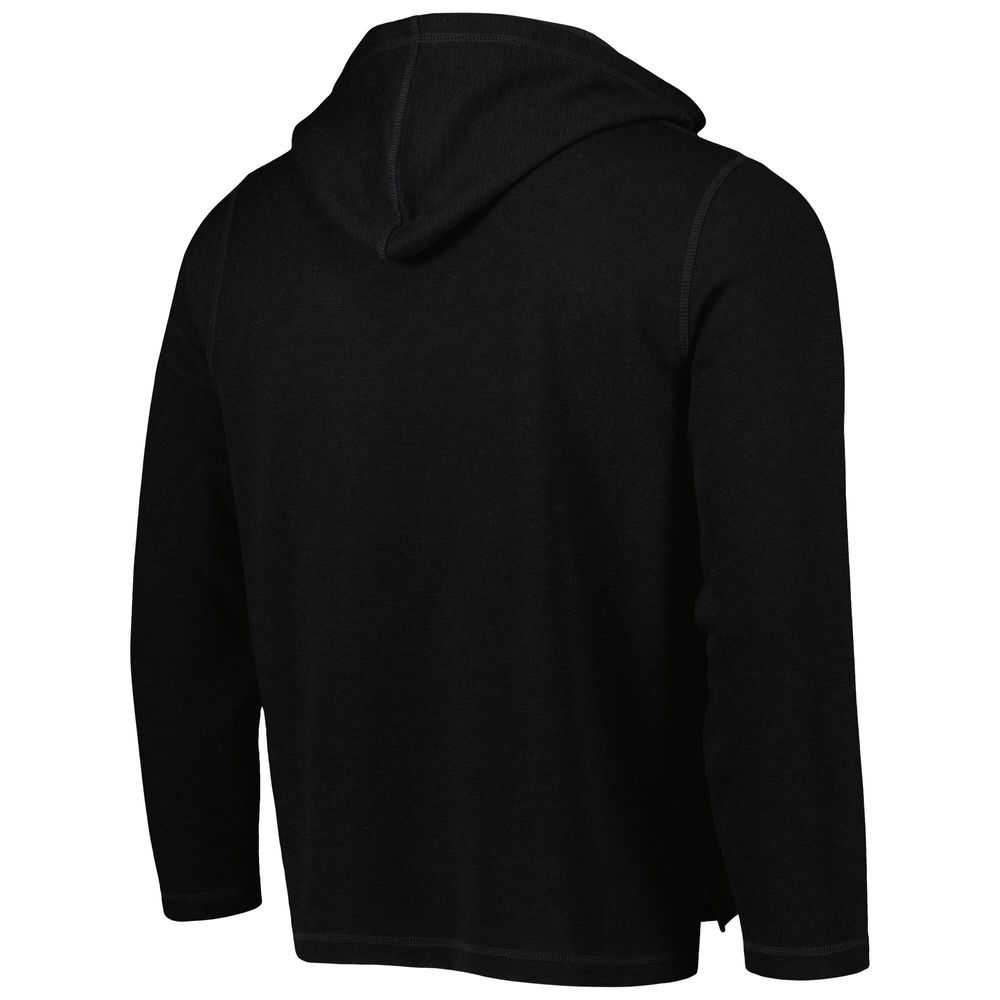 Men's Black Atlanta United FC Baja Fleece V-Neck Pullover Hoodie