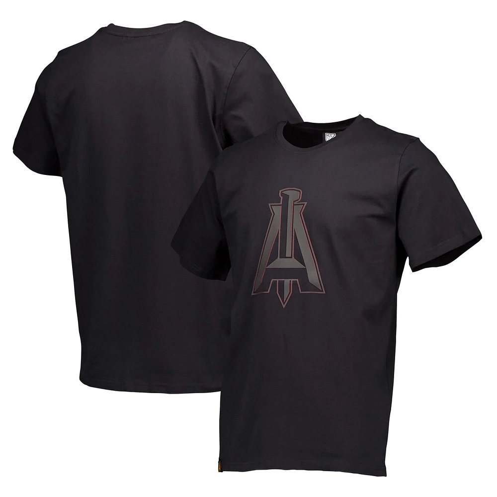 T-shirt décontracté épais noir multicouche avec logo principal d'Atlanta United FC pour hommes