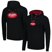 Men's Black Atlanta United FC Stacked Pullover Hoodie