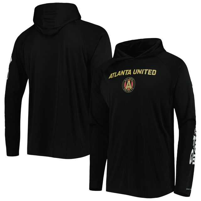 Columbia Black Atlanta United FC Terminal Tackle Omni-Shade Raglan Sweat à capuche pour homme