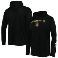 Men's Columbia Black Atlanta United FC Terminal Tackle Omni-Shade Raglan Pullover Hoodie