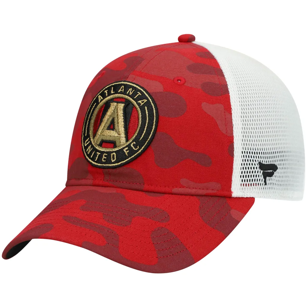 Atlanta Braves Fanatics Branded Camo Mesh Snapback Hat - Black