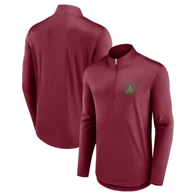 Atlanta United FC Fanatics Branded Iconic Quarter-Zip Jacket - Red