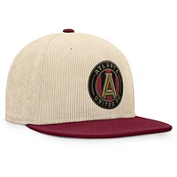 Men's Fanatics Cream Atlanta United FC Tempo Corduroy Snapback Hat
