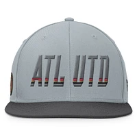 Casquette Snapback fumée Atlanta United FC Fanatics gris pour hommes