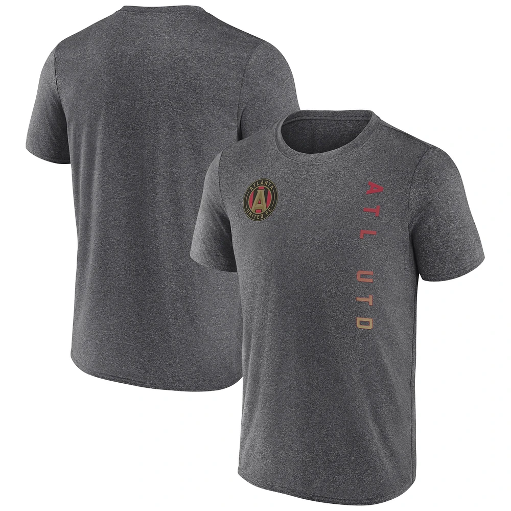 T-shirt droit Fanatics Heather Charcoal Atlanta United FC pour hommes