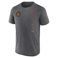 Men's Fanatics Heather Charcoal Atlanta United FC Straited T-Shirt