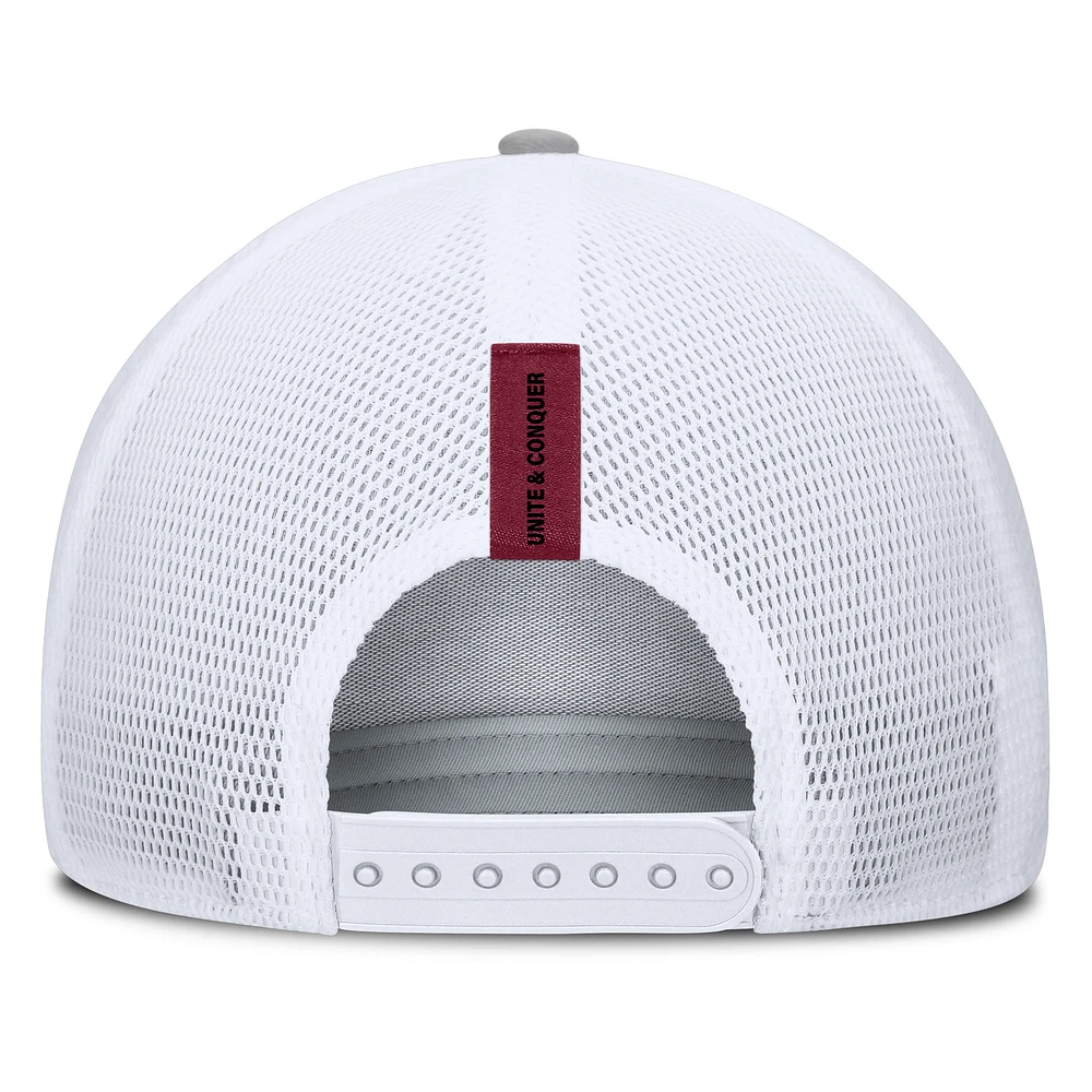 Casquette ajustable Fanatics Heather Grey Atlanta United FC Low Block Trucker pour homme