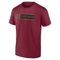 T-shirt rouge Atlanta United FC Block de marque Fanatics pour hommes