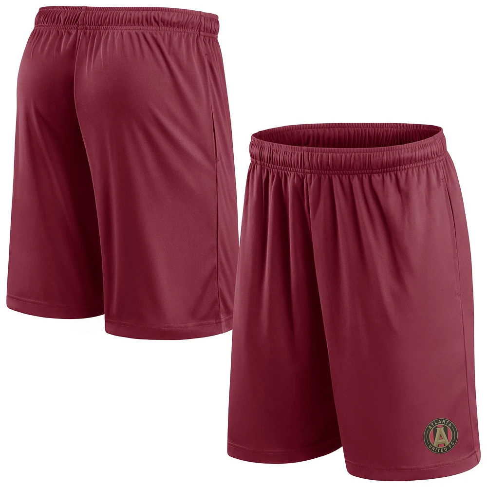 Short rouge Fanatics pour hommes Atlanta United FC avec logo de l'équipe principale