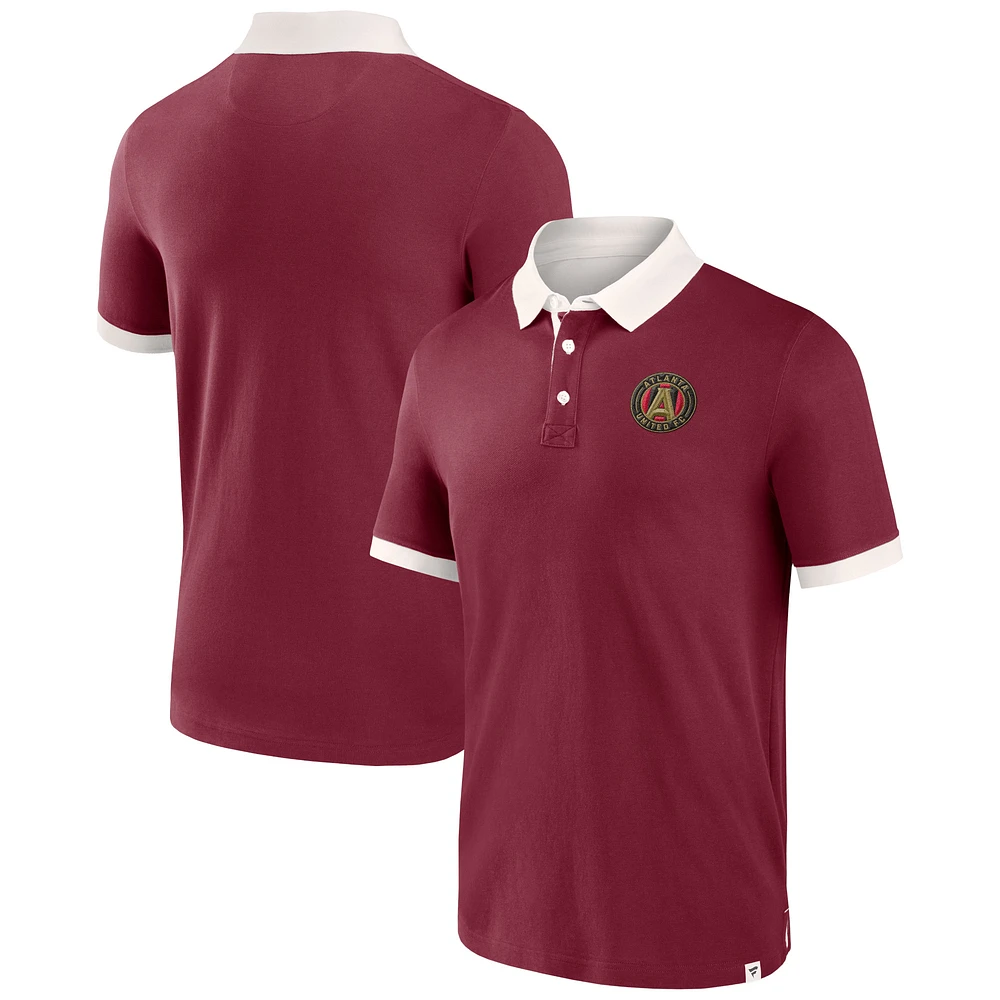 Men's Fanatics Red Atlanta United FC Second Period Polo Shirt