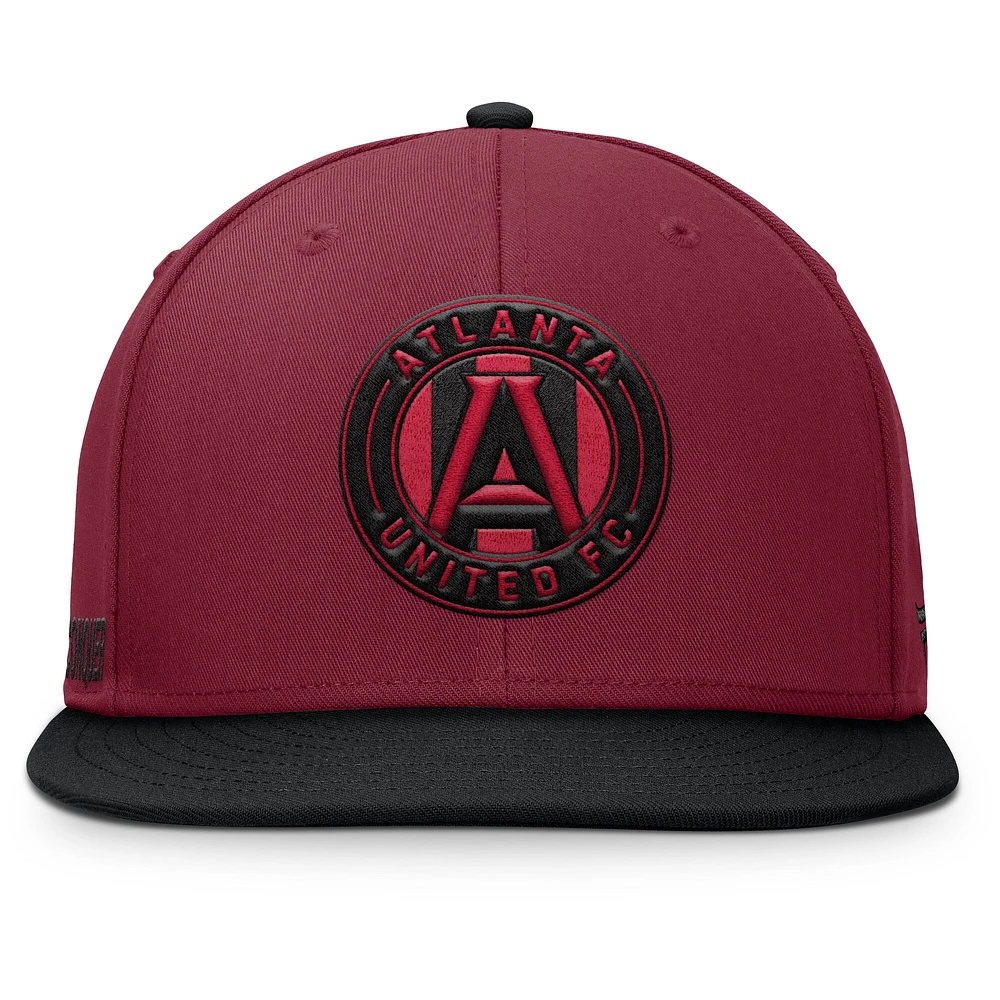 Casquette snapback rouge Atlanta United FC Sitter pour homme