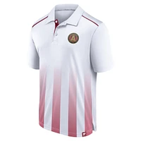 Polo fanatique blanc Atlanta United FC Line Up Fade pour hommes