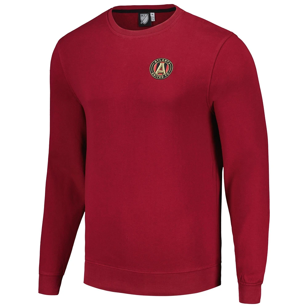 Men's Heather Red Atlanta United FC Pullover Sweatshirt