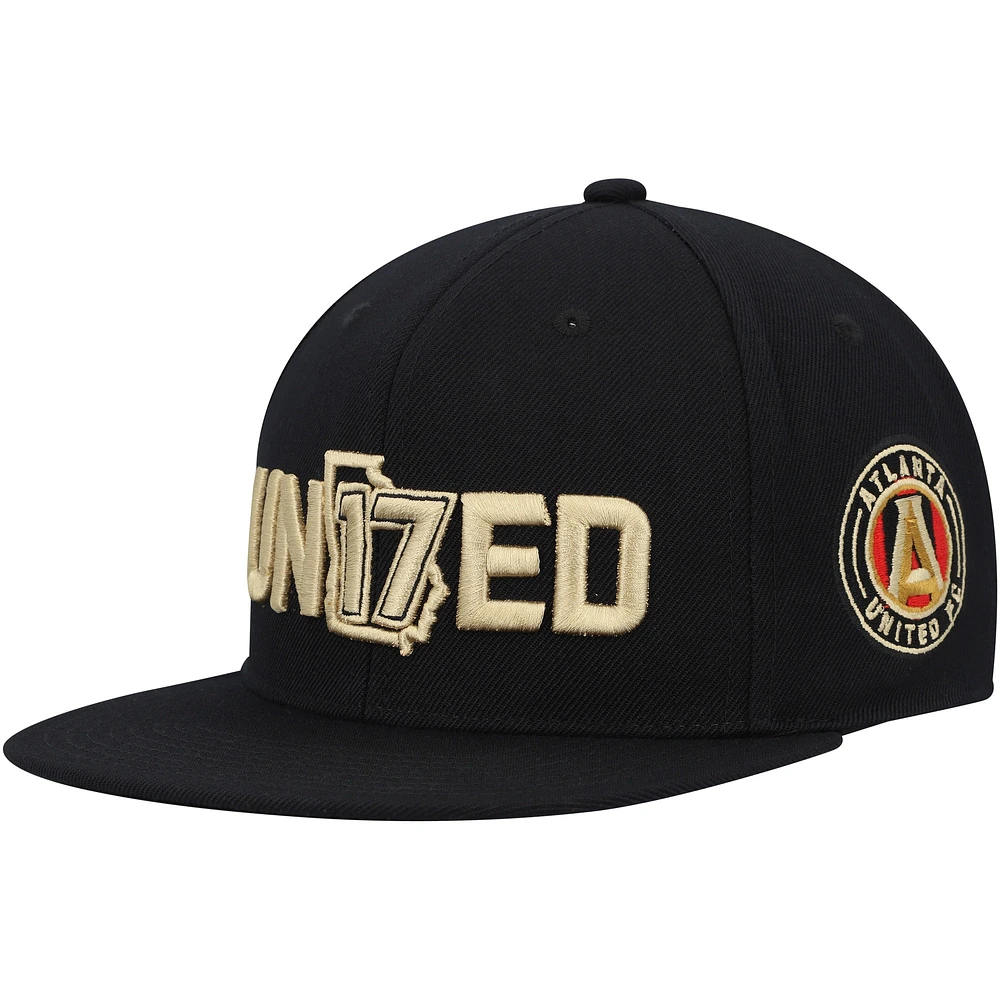 Casquette Mitchell & Ness pour homme Atlanta United FC We Are The A Snapback noire