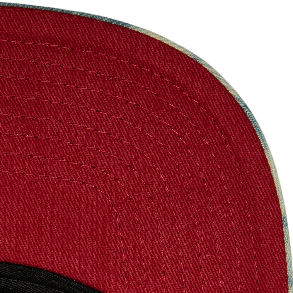 Casquette snapback délavée à l'acide Atlanta United FC bleu Mitchell & Ness pour homme