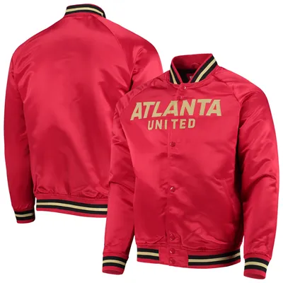 Lids Atlanta Braves Mitchell & Ness City Collection Satin Full-Snap Varsity  Jacket - White