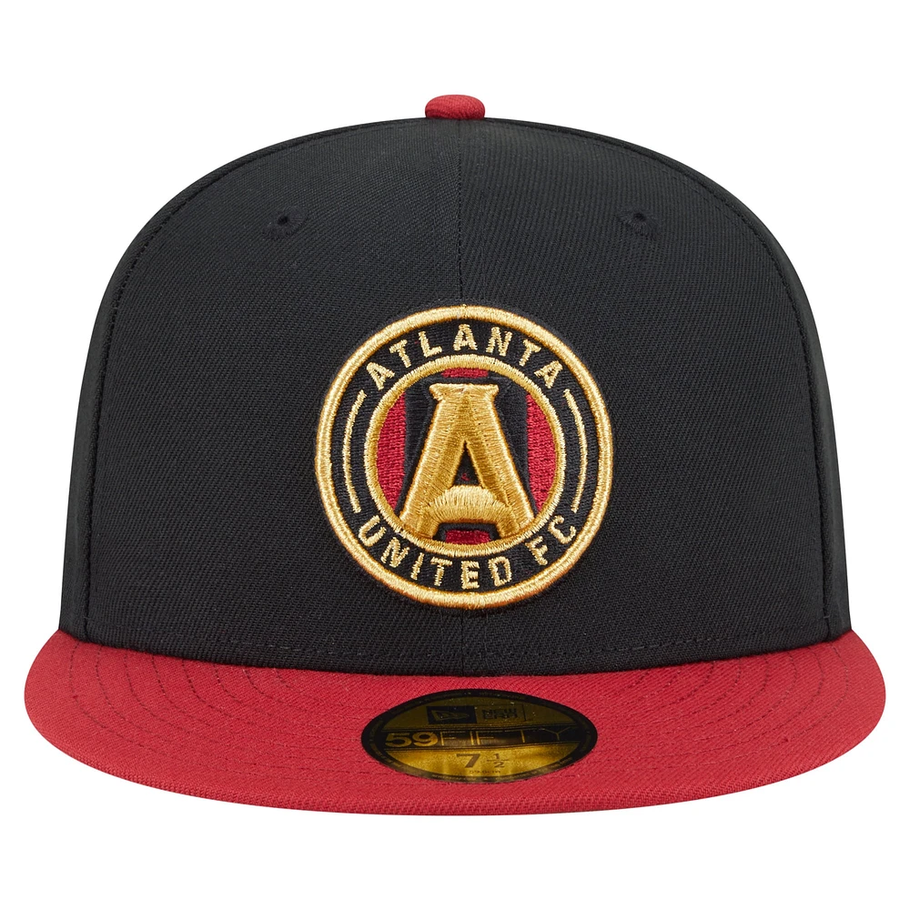 Men's New Era  Black Atlanta United FC 2025 Kickoff 59FIFTY Fitted Hat