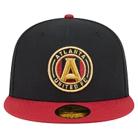 Men's New Era  Black Atlanta United FC 2025 Kickoff 59FIFTY Fitted Hat