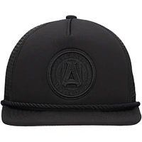 Men's New Era Black Atlanta United FC Active Tone Golfer Snapback Hat