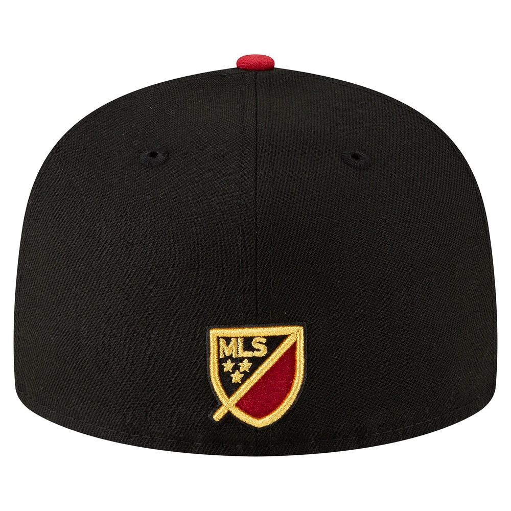 Men's New Era Black Atlanta United FC Element Tech Pack 59FIFTY Fitted Hat