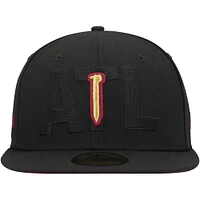 Men's New Era Black Atlanta United FC Kick Off 59FIFTY Fitted Hat