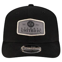 Casquette ajustable extensible à boutons-pression Atlanta United FC 9SEVENTY noire New Era pour homme