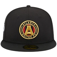 Men's New Era Black Atlanta United FC Patch 59FIFTY Fitted Hat