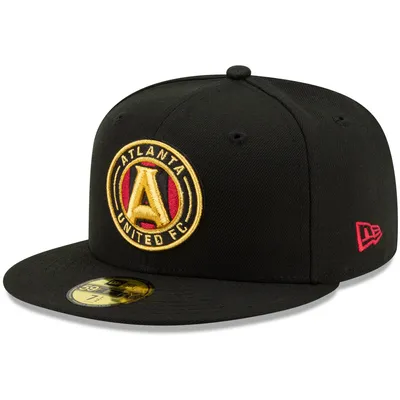 Atlanta United FC New Era Primary Logo 59FIFTY Fitted Hat - Black