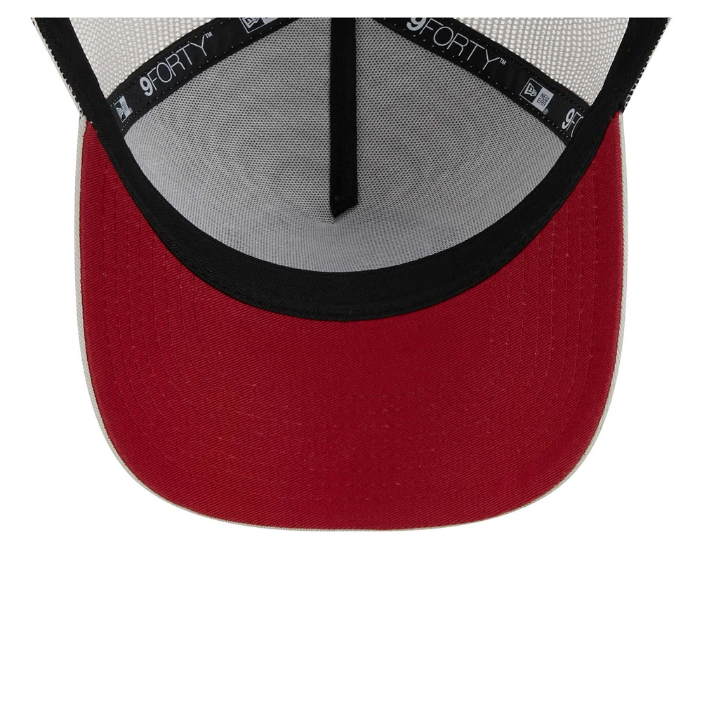 Casquette ajustable 9FORTY A-Frame Trucker avec écusson rouge Atlanta United FC New Era pour homme