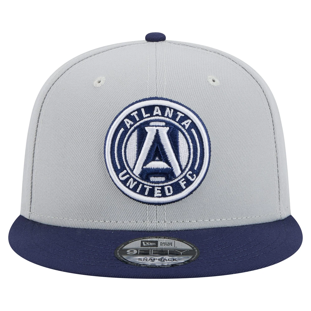 Men's New Era Gray Atlanta United FC Color Pack Two-Tone 9FIFTY Snapback Hat